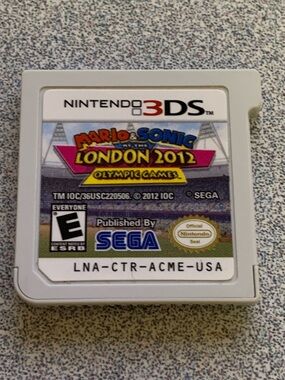 Nintendo 3DS Mario & Sonic at the London Olympic Games 2012 Game Card - White
